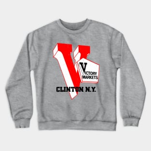 Victory Market Former Clinton NY Grocery Store Logo Crewneck Sweatshirt